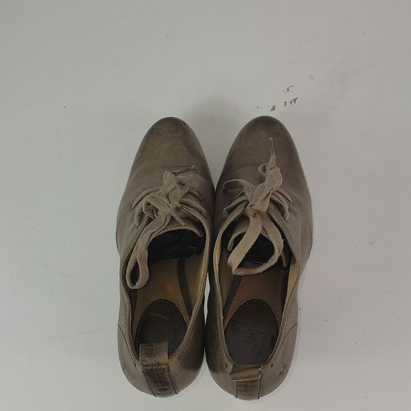 Frye Miranda Lace Leather Heels Distressed Booties - Picture 11 of 16